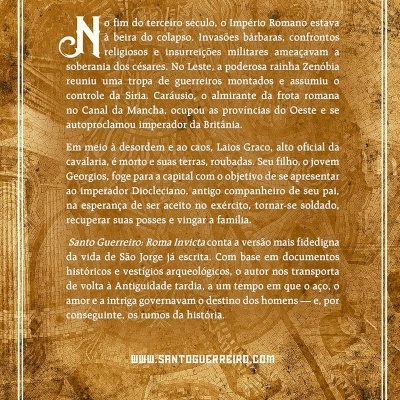 Contracapa de livro com texto histórico em português, fundo em mosaico castanho, código QR e logótipo da Verus Editora.
