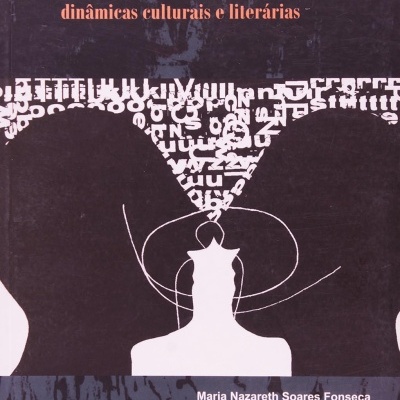 Capa de livro África dinâmicas culturais e literárias com design em preto, branco e rosa