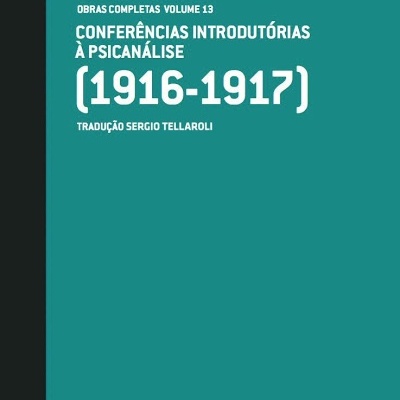 Capa de livro verde e preta com texto branco de Freud e título do livro