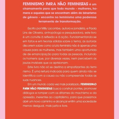 Capa traseira de livro laranja com texto e código de barras da editora Planeta