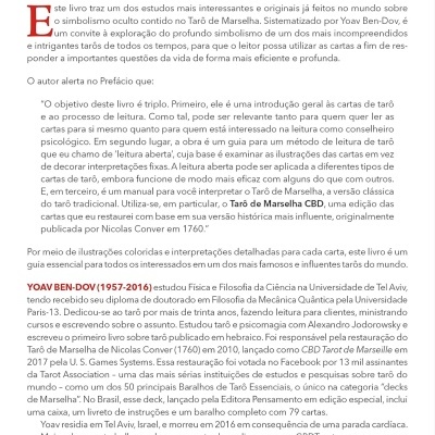 Página de texto do livro Tarô de Marselha de 1760 com informações do autor e editor