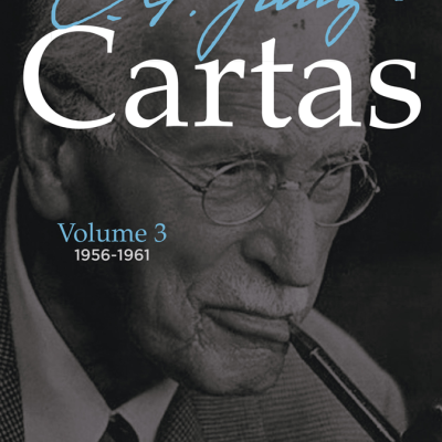Capa do livro Cartas Volume 3 de C.G. Jung com foto de homem idoso fumando cachimbo