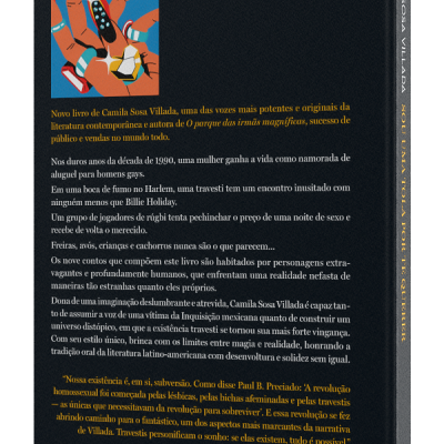 Capa de livro preta com texto amarelo e branco, título SOU UMA TOLA POR TE QUERER