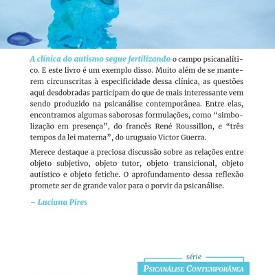 Mão colorida pintada com tinta em fundo azul claro com texto e gráficos de livro.