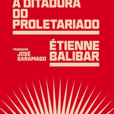 Capa de livro vermelha com título em letras grandes e design de raios na base