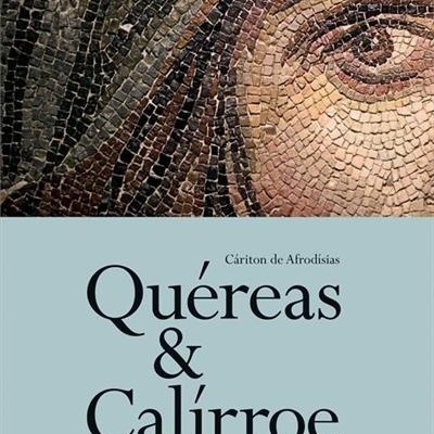 Capa de livro Quéreas & Calírroe com imagem de mosaico de olho humano