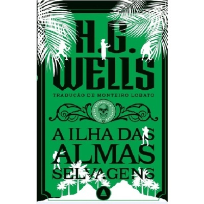 Capa de livro verde com texto preto e ilustrações brancas de pessoas e palmeiras