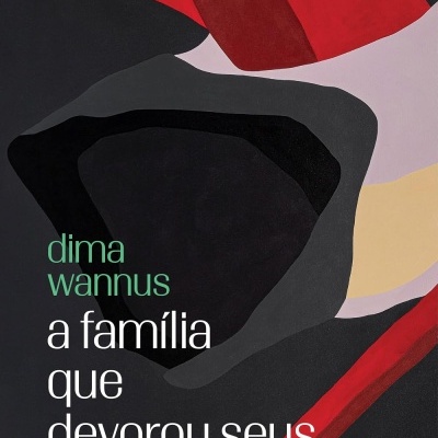 Capa de livro com design abstrato colorido e texto em português
