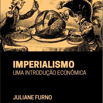 Capa de livro com ilustração de duas figuras militares a cortar uma terra em forma de presunto e texto do título e autor