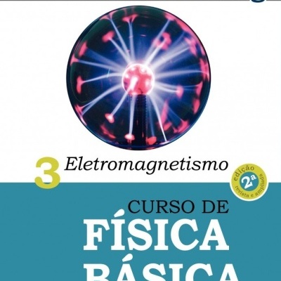 Capa do livro Curso de Física Básica com destaque para eletromagnetismo e imagem esférica luminosa