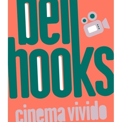 Capa de livro coral com texto verde e rosa e ícone de câmara de vídeo