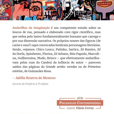Capa de livro colorida com rostos abstratos e texto em português