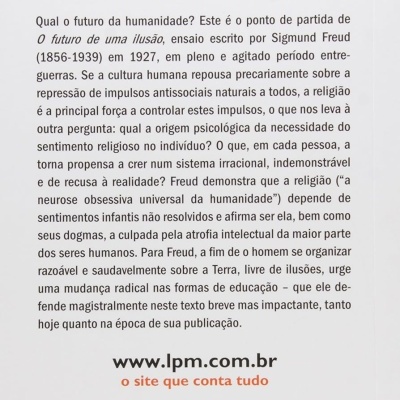 Parte traseira de livro com texto em português e código de barras.