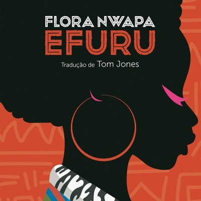 Capa de livro EFURU com ilustração de mulher em perfil e texto do título e autor