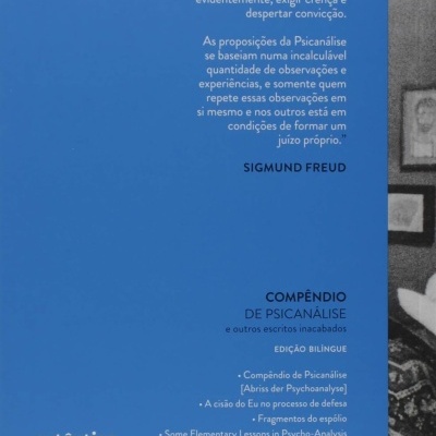 Contracapa de livro azul com texto em português e ISBN