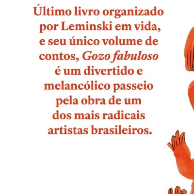Contracapa de livro com texto em português, ilustração de mãos cor de laranja e logotipo da editora Todavia.