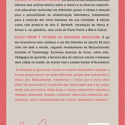 Capa traseira de livro com design vermelho e bege, texto em português e código de barras