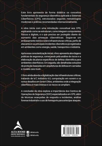 Contracapa de livro com texto explicativo e código de barras