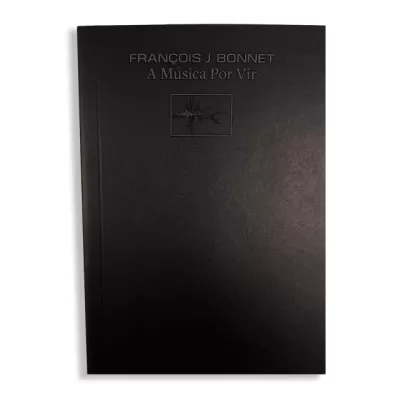 Capa de livro preta com título e ilustração