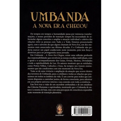 Capa traseira de livro com título e texto explicativo em português