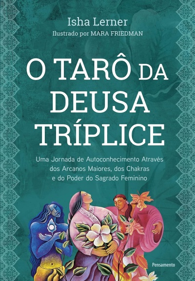 Capa verde de livro com título e ilustração de três mulheres e plantas