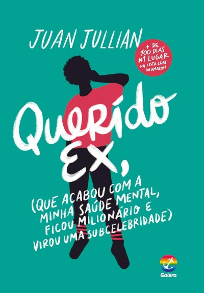 Capa de livro Querido Ex de Juan Julian com figura silhueta e fundo verde-azulado