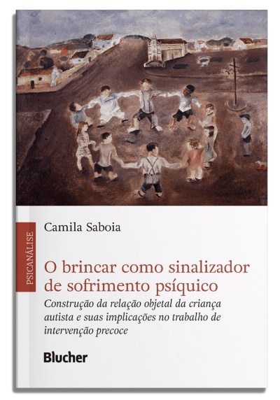 Capa de livro com título em português e ilustração de crianças a brincar em círculo.