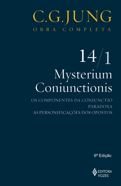 Capa azul escuro do livro C.G. Jung Obra Completa 14/1 Mysterium Coniunctionis