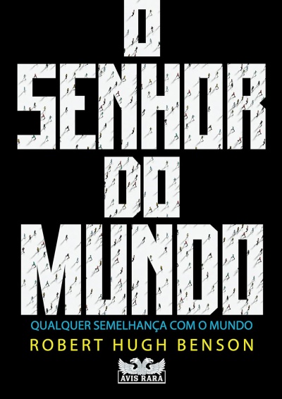 Capa de livro I Senhor do Mundo com figuras humanas dentro das letras.