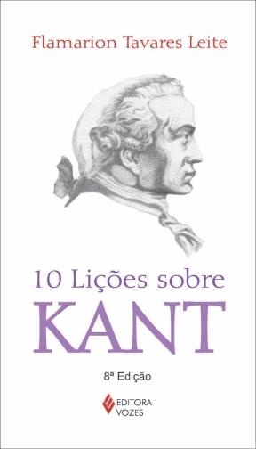 Capa do livro 10 Lições sobre KANT com desenho do perfil de Kant