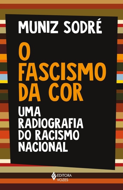 Capa de livro O Fascismo da Cor de Muniz Sodré com faixas coloridas horizontais