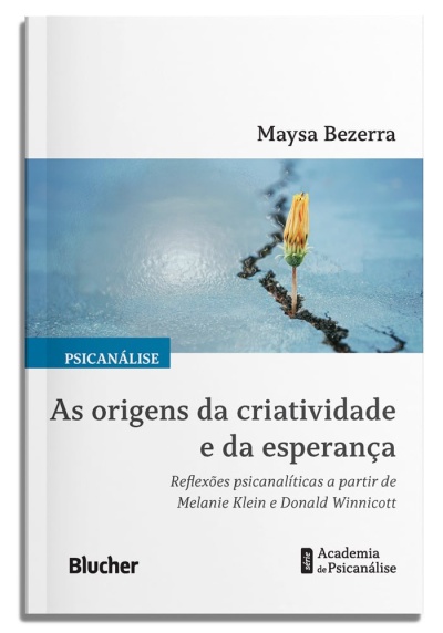 Capa de livro com flor amarela numa fissura e título sobre criatividade e esperança