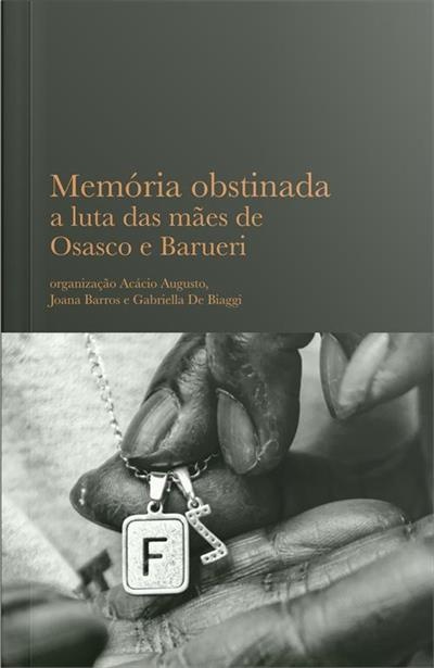 Capa de livro com texto e uma fotografia de mãos segurando um pingente com a letra F