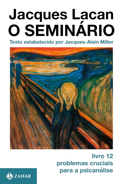 Capa do livro Jacques Lacan O Seminário com imagem da pintura O Grito e texto editorial.