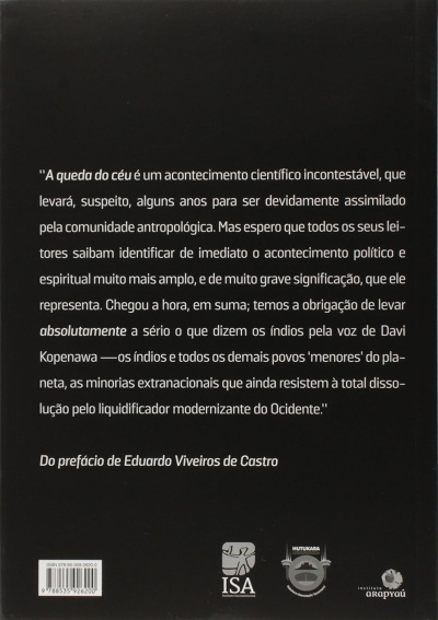 Verso de livro com texto em português, código ISBN e três logótipos