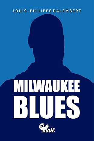 Capa do livro Milwaukee Blues com fundo azul e silhueta escura