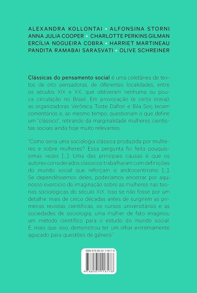 Capa traseira de livro verde com texto e código de barras