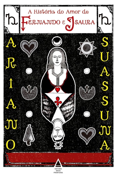 Capa do livro A História do Amor de Fernando e Isaura com ilustração estilizada e texto.