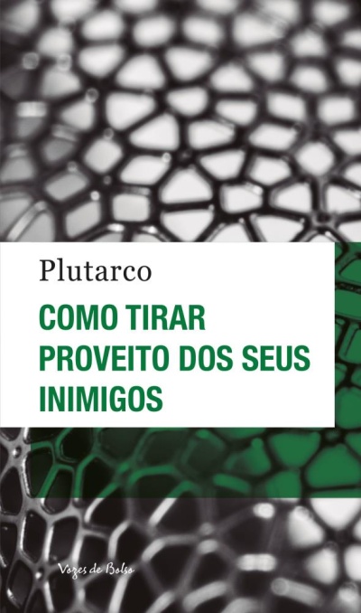 Capa de livro com padrão geométrico e texto em português