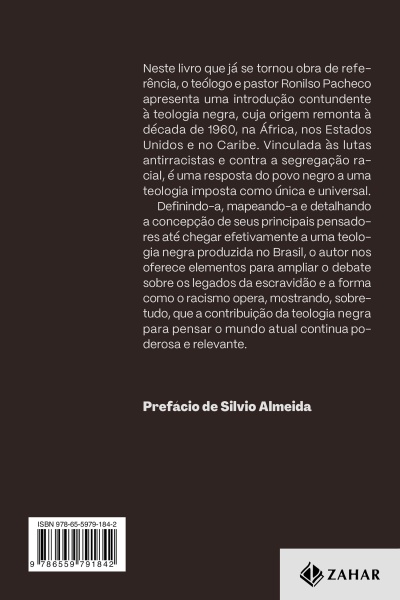 Parte de trás de um livro com texto em português e código de barras