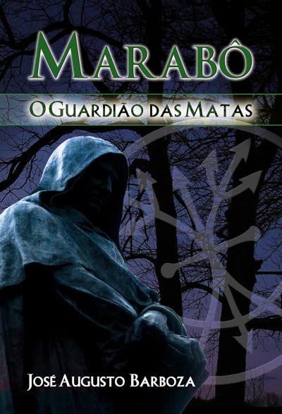 Capa de livro com figura encapuzada e título em verde