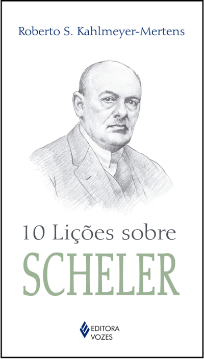 Capa de livro com desenho a lápis de um homem e texto 10 Lições sobre SCHELER