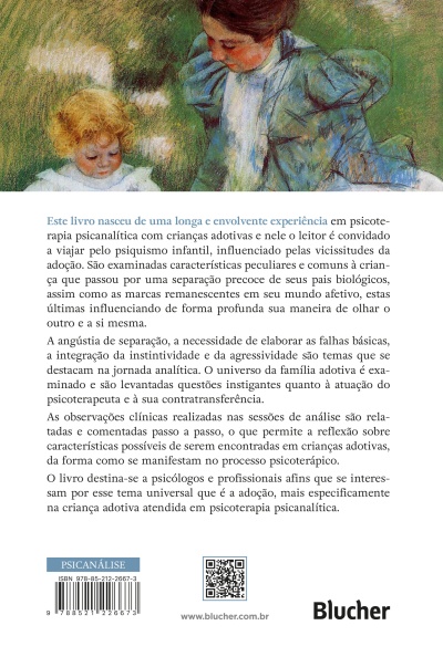 Contracapa de livro com ilustração de duas crianças e texto explicativo em português.