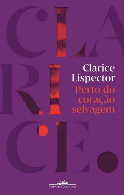 Capa de livro Roxa com texto e rosto vermelho