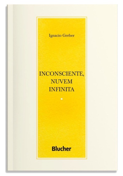 Livro capa branca com faixa amarela e texto preto