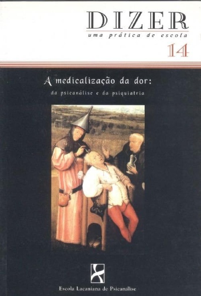 Capa de revista com título DIZER uma prática de escola 14 e ilustração antiga com três pessoas