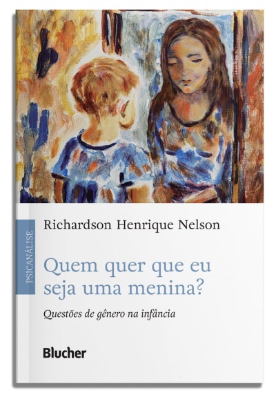 Capa do livro Quem quer que eu seja uma menina? de Richardson Henrique Nelson com pintura de duas crianças.
