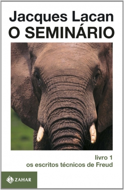 Capa de livro O Seminário com elefante e texto
