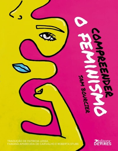 Capa de livro Compreender o Feminismo com ilustração colorida e texto visível.