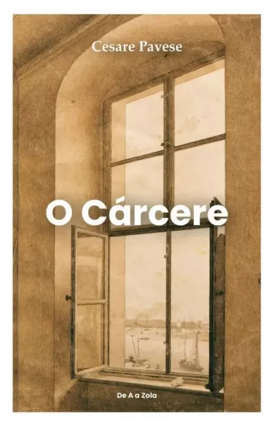 Capa de livro com janela aberta vista de dentro e texto O cárcere